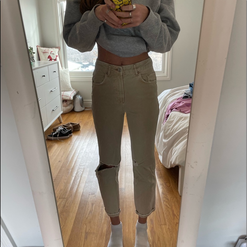 free people tan/beige jeans